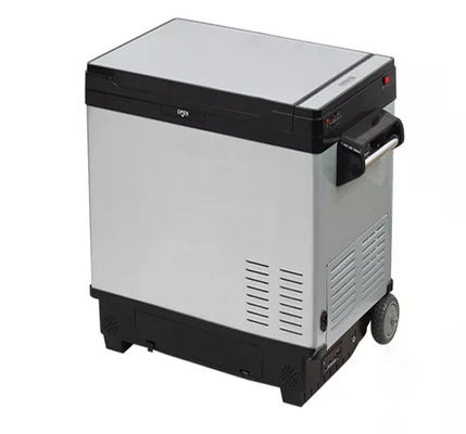 바퀴가 있는 야외 냉장고 DC 12V/24V AC 100V-240V 휴대용 압축기 냉장고