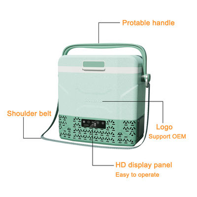 어깨 벨트 미니 냉장고 DC 12v 휴대용 자동차 냉장고 냉장고 압축기 캠핑 냉장고 냉장고