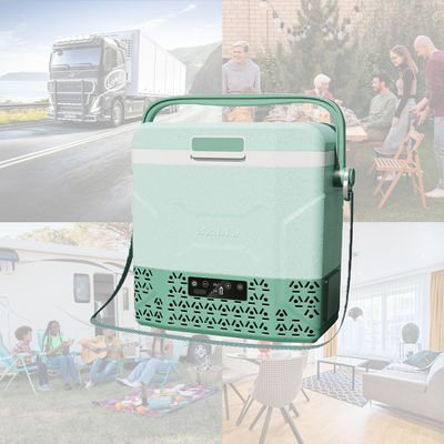 어깨 벨트 미니 냉장고 DC 12v 휴대용 자동차 냉장고 냉장고 압축기 캠핑 냉장고 냉장고