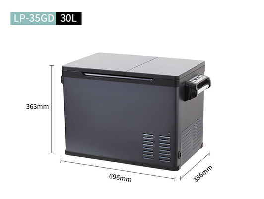 이중 온도와 C5H10/C-펜탄 단열을 가진 30L 순용량 자동차 냉장고
