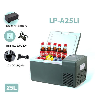 컴팩트하고 가벼운 25L 자동차 냉장고 내장 리?? 배터리