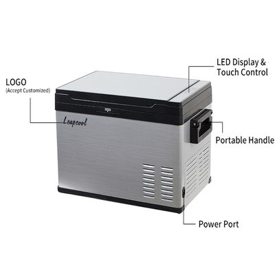 LED 라이트 디스플레이 12V 240v 휴대용 캠핑 전기 냉장고 박스 냉장고 자동차 냉장고